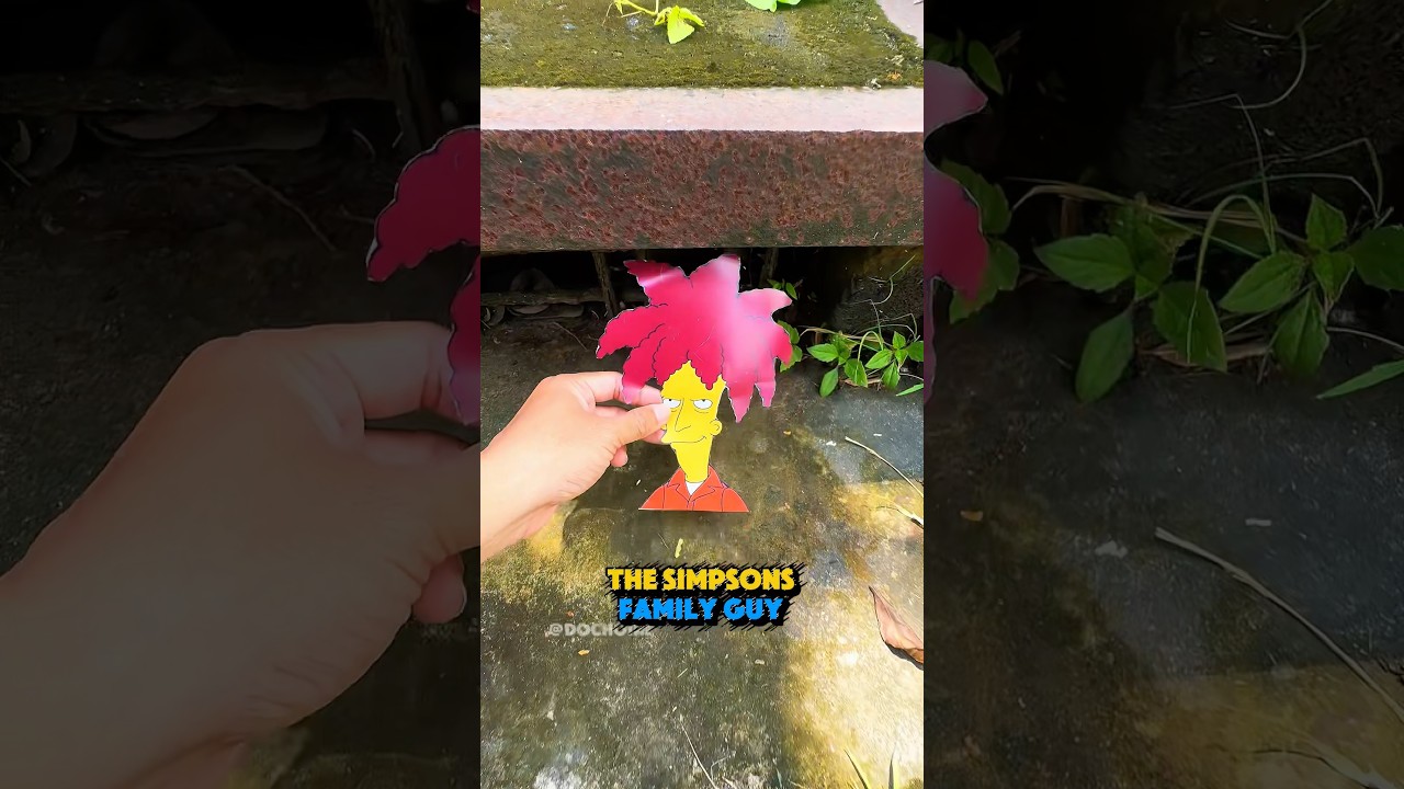 Забавная наклейка в стиле стрит-арт | Симпсоны и Гриффины (часть 62)