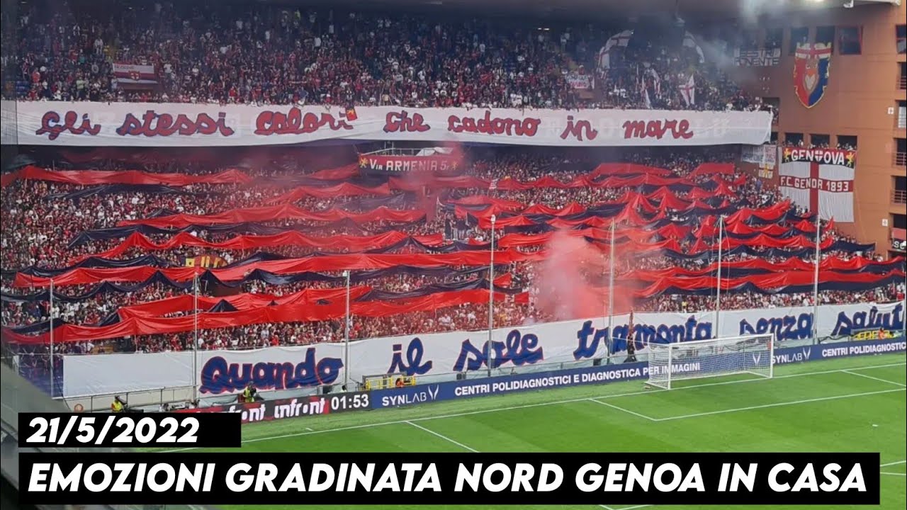 EMOZIONI GRADINATA NORD GENOA IN CASA || Genoa vs Bologna 21/5/2022