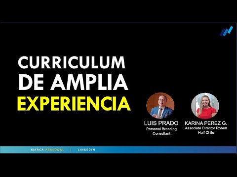 Cómo hacer un CV de alguien con AMPLIA EXPERIENCIA