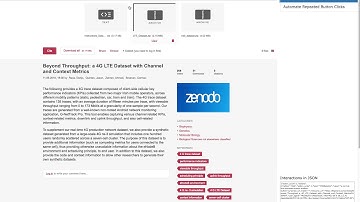 Recording a Memento Trace for Figshare