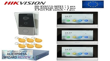 HIKVISION Multi-language 802.3af POE Video intercom KITinclude DS-KV6113-WPE1(C Review