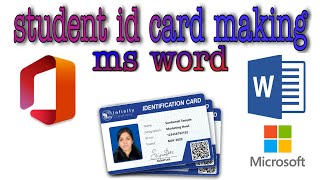 How to create  student id card making micro soft word | student id card making |make id step by step screenshot 4