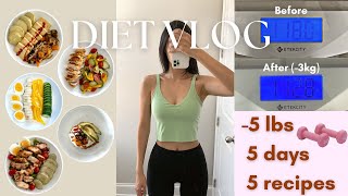 Diet vlog Korean | How I lost 5lbs (3kg) with these 5 healthy recipes