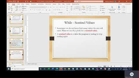 Java I   Chapter 3B   Class 1   Part 5   While with Sentinel Value