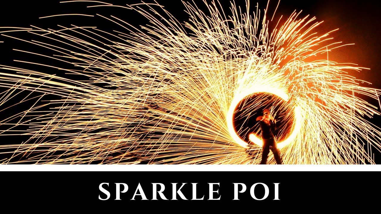 Amazing fire spin sparkly poi, human firework, steel wool poi YouTube