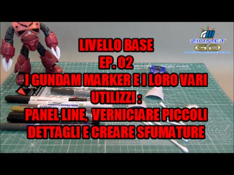 Gundam Marker Panel Liners Review - Hobby Clubhouse  GSI Creos Mr Hobby  Gundam Model Gunpla Tools 