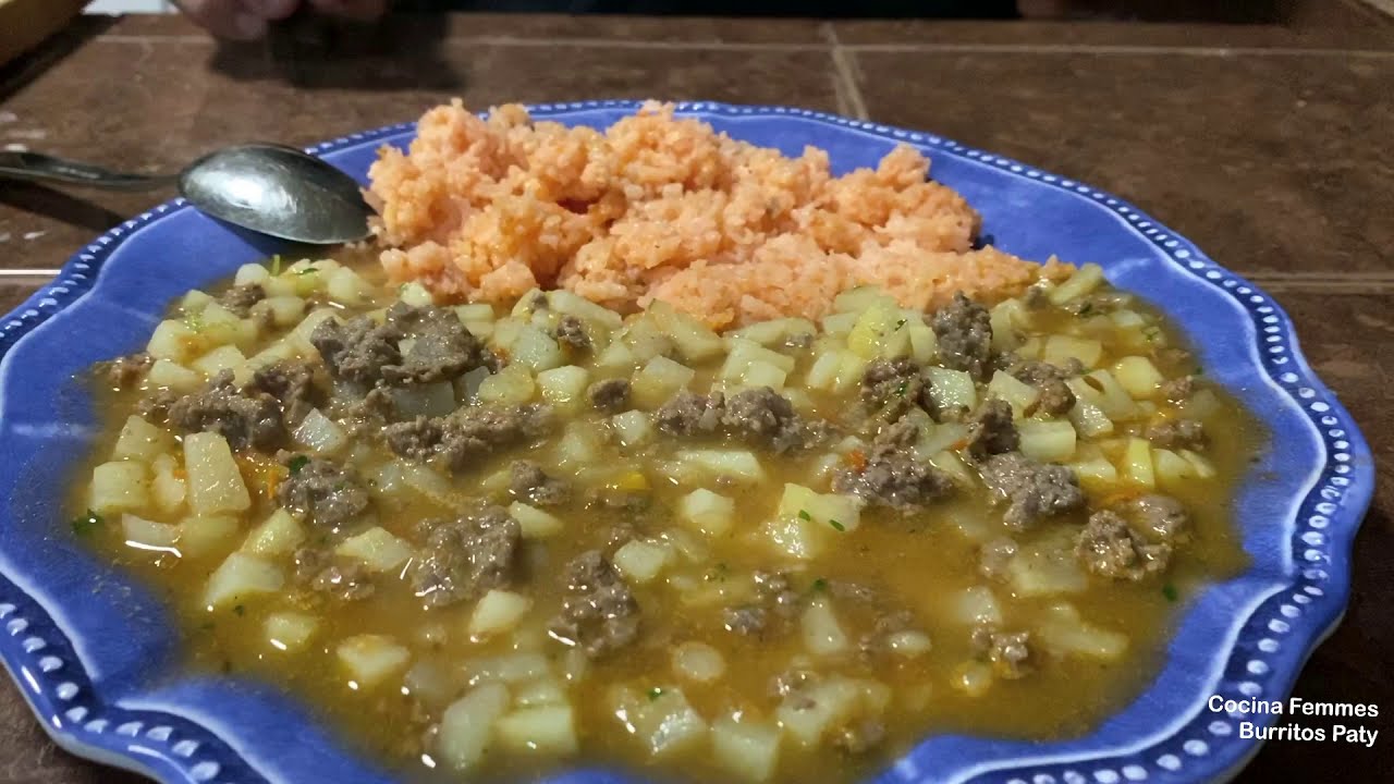 PICADILLO EN SALSA VERDE CON TOMATE FRESCO - COCINA CON PATY - YouTube