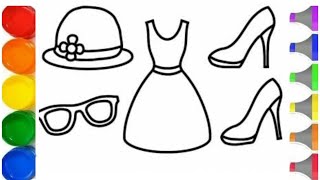 Women s clothing coloring pages for girls Beautiful