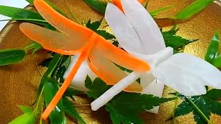 【和食の技術】赤トンボ　作り方　Dragonfly　carrot　made in Japan