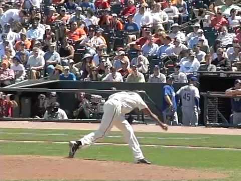 RHP Denny Bautista pitching mechanics