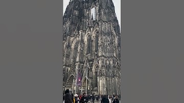 Cologne Cathedral is the largest Gothic church in Northern Europe, towers that stand 515 feet tall.