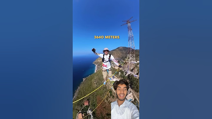 Walking on The World's Longest Slackline 😱