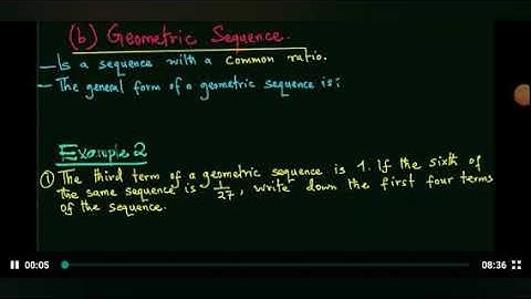 KCSE 2020 NEWS: ONLINE REVISION-SEQUENCE AND SERIES  PT2 GEOMETRIC SERIES