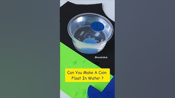 Can You Float A Coin On Water? Magic Water Experiment/ Easy Science Activity/ Surface Tension #stem