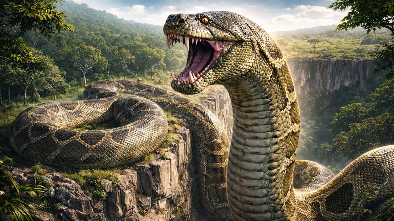 Prehistoric Humans vs Titanoboa: The Deadliest Battle in Ancient History Of All Time. (Part-1)