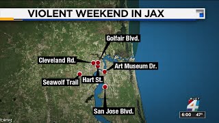 6 shootings in 12 hours mark violent weekend in Jacksonville