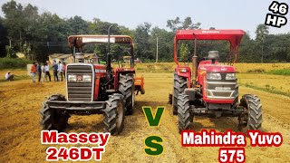 Massey Ferguson 246 Dynatrac 4×4 VS Mahindra Yuvo 575 4×4 Rotarvator Performance Open Challenge