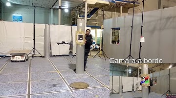 Image Based Visual Servo Mean with Vertical object controlling UAV and Gimbal