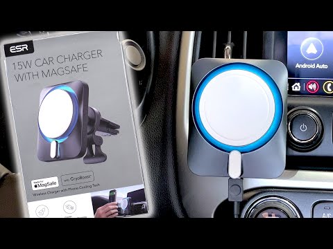 The BEST Magsafe Wireless Car Charger - ESR 15W MagSafe Car Charger with  CryoBoost 