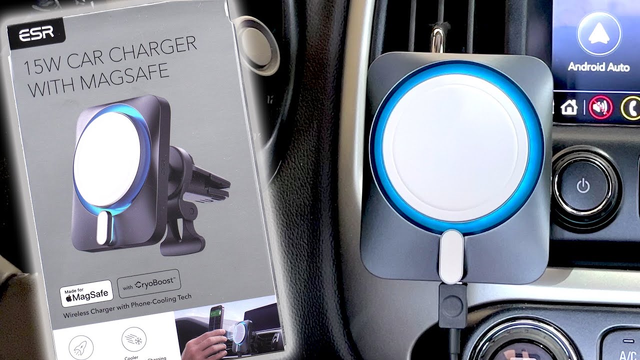 The BEST Magsafe Wireless Car Charger - ESR 15W MagSafe Car Charger with  CryoBoost 