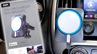 The BEST Magsafe Wireless Car Charger - ESR 15W MagSafe Car Charger with CryoBoost