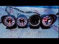 AUTOGAUGE オートゲージ ★☆ 4連 追加メーター 水温 油温 油圧 ブースト 60Φ スモークレンズ