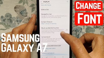 Samsung Galaxy A7 (2018): Change Font and Font Size