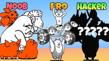 Battle Cats - NOOB vs PRO vs Hacker - Viking cat