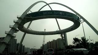 The road to Biswa Bangla Convention Centre from International Airport Terminal, Kolkata
