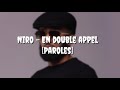 Niro En Double Appel Paroles Lyrics mp3