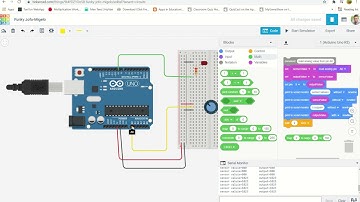 LED brightness Control using potentiometer with Tinkercad Circuits