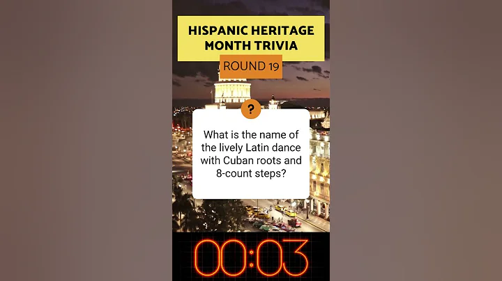 Hispanic Heritage Month Daily Facts Trivia Game Questions & Answers for Students ROUND 19