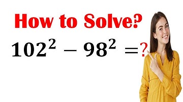 Math Olympiad Problem| A nice Difference of Square Problem|