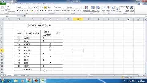 MENGENAL FORMULA FUNGSI COUNTA PADA MICROSOFT EXCEL