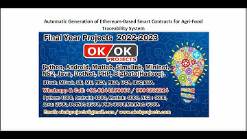 Automatic Generation of Ethereum Based Smart Contracts for Agri Food Traceability System