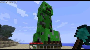 My Minecraft - A Giant Creeper Statue