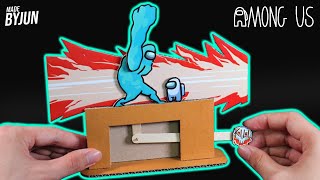 #2 Making Among us kill motion Automatic DIY with Cardboard!! [Protein Impostor]