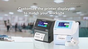 Intuitive display for SATO CT4LX series printer: Customize home screen for easier printing