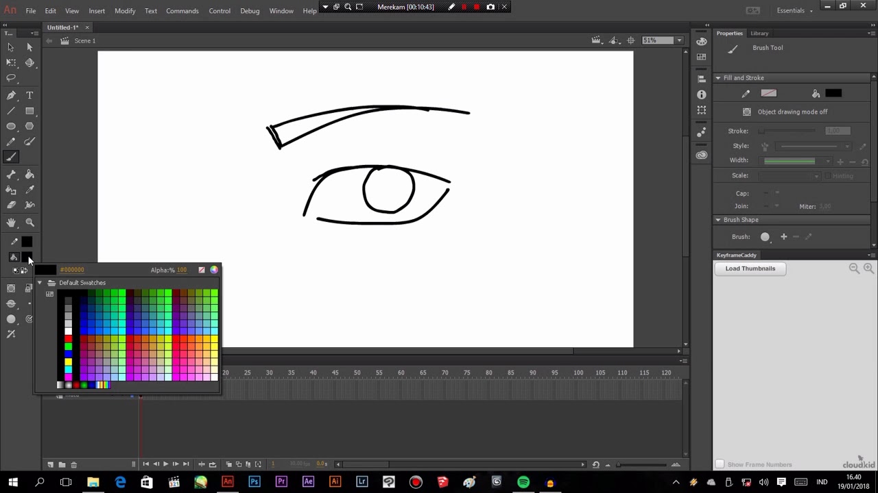 Tutorial membuat  animasi  mata berkedip dengan  flash  YouTube