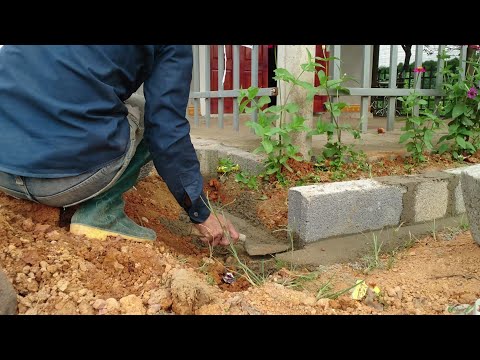 Tạo khuôn viên hoa cho sân nhà nho nhỏ cho không gian thêm đẹp | Vlog 40