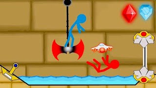 Watergirl and Fireboy Stickman Animation - (Part 8 Escape Plan)