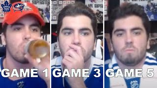 Leafs Fan Reactions in every game vs Blue Jackets | NHL Play In Round/Stanley Cup Playoffs 2020