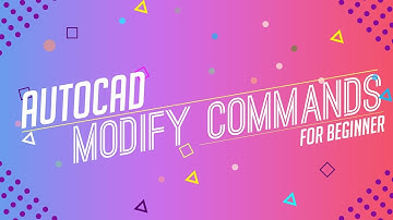 Autocad Modify Commands Basic for Beginners Tutorial | Bangla Part 1