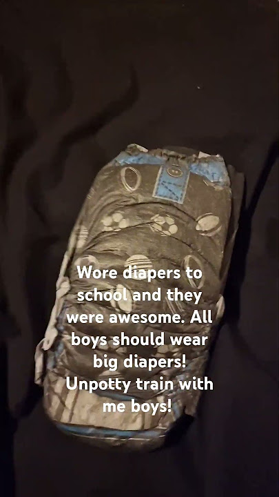 wear diapers to school! let's be cool and wear diapers! #bedwetting #diapers #goodnites