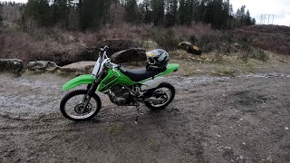 First Solo Dirt Bike Ride! $ Birthday Giveaway! $  KLX 140