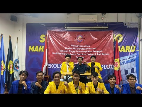 Gelar Konpers, BEM STT Bina Tunggal Menolak Hadir Acara Gerakan Salam 4 Jari Demos Festival