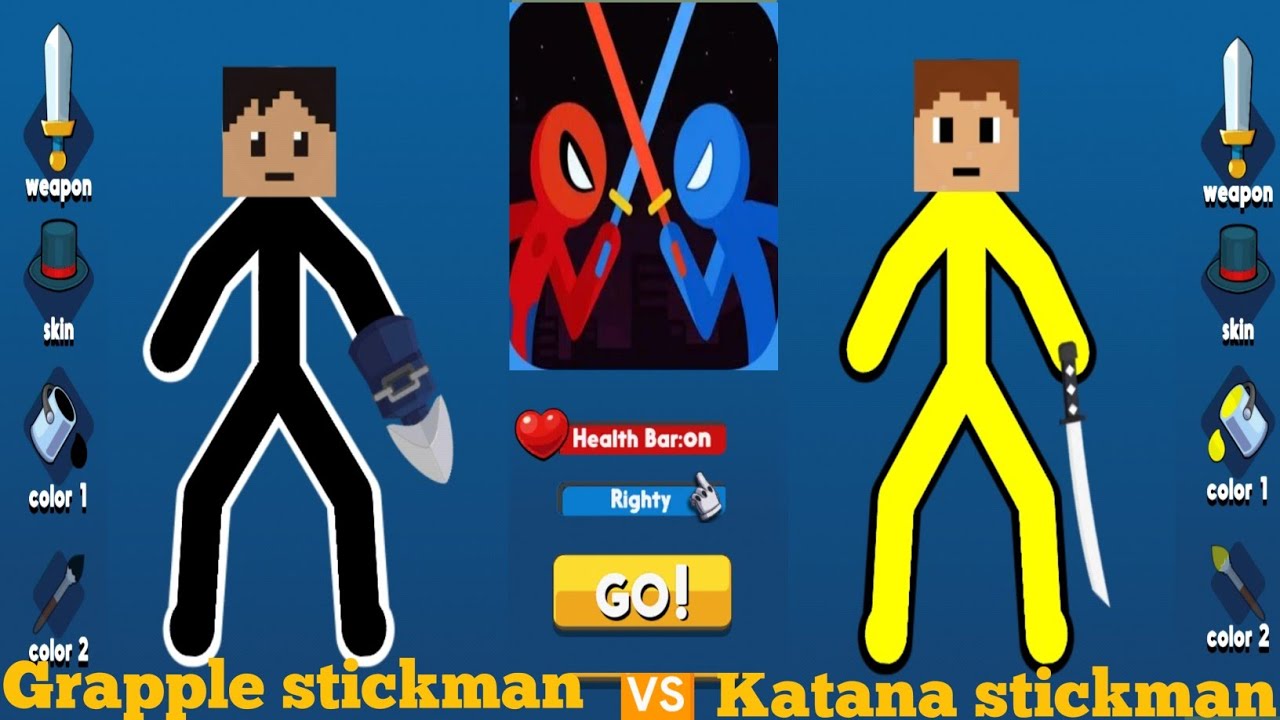 Original vs Copy  Supreme duelist stickman vs Savage duelist stickman -  BiliBili