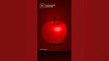 3d Apple in Adobe Illustrator #3d #illustrator #shorts #ytviral #graphicdesignsoftware