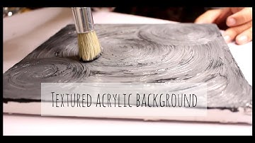 Acrylic Painting Tutorial: Experimenting with Modeling Paste & Stencil Brush for Textured Background