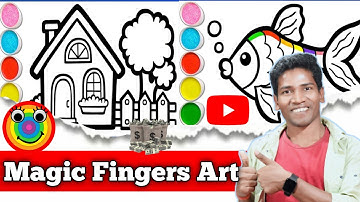 Kids Drawing\Art Channel Kaise Banaye | How To Make Video Like @MagicFingersArt |Make Cartoon Video